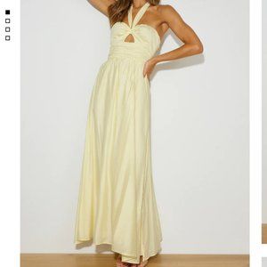 Hello Molly Coconut Island Maxi Dress Yellow